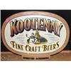 Image 1 : KOOTENAY FINE CRAFT BEERS WOOD SIGN 23 X 19