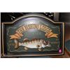 Image 1 : "THE FISHING LODGE" WOODEN DECORATIVE SIGN