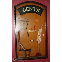 LADIES & MENS WOOD DECORATIVE WASHROOM SIGNS