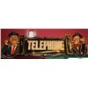 Image 1 : WOODEN "TELEPHONE" DECORATIVE SIGN, 41 X 15