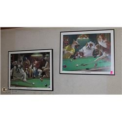 PAIR OF ARTHUR SARNOFF PRINTS, "THE HUSTLER" &