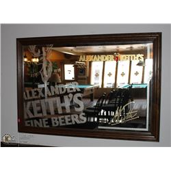 ALEXANDER KEITH'S FINE BEERS FRAMED WALL MIRROR
