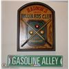 Image 1 : RADNOR'S BILLIARDS CLUB WOODEN DECORATIVE SIGN