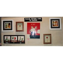 GROUP OF 6 ASSORTED WALL DÉCOR ITEMS