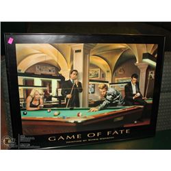 GAME OF FATE BY CHRIS CONSANI FRAMED PICTURE