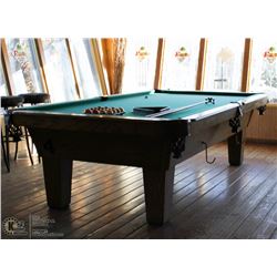 OLHAUSEN 6FT X 9FT POOL TABLE, COMES WITH BALLS,