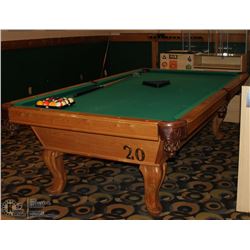 6FT X 9FT POOL TABLE, COMES WITH BALLS, RACK