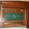 Image 1 : WOOD FRAMED CHALK BOARD / SCORE BOARD, 30 X 27