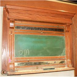 WOOD FRAMED CHALK BOARD / SCORE BOARD, 30 X 27