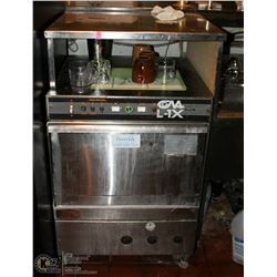 LX-1 STAINLESS SINGLE TRAY COMMERCIAL DISHWASHER