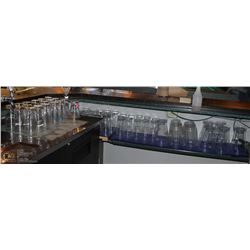 LARGE LOT OF BEER GLASSES AND JUGS