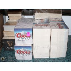 LOT OF NEW DISPOSABLE BEVERAGE COASTERS