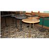 Image 1 : LOT OF 9 ASSORTED BAR HEIGHT TABLES