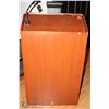 Image 1 : WOOD PODIUM WITH MIC STAND AND LAMP 31 X 15 X 53