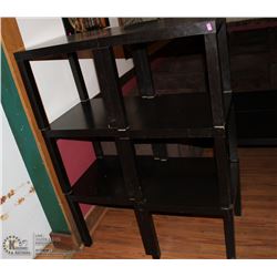 LOT OF 8 SIDE TABLES 20 X 20 X 18