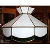 Image 1 : LOT OF 2 STAIN ART GLASS HANGING LIGHTS
