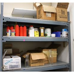 3 SHELVES WITH CONTENTS