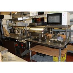 10FT STAINLESS STEEL PREP AND PLATING STATION WITH