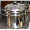 Image 1 : LAGOSTINA 16QT STAINLESS STEEL DOUBLE BOILER WITH