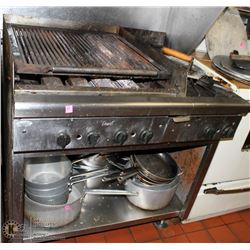 QUEST 6 ELEMENT CHARBROILER AND GRILL 36 X 31 X 35