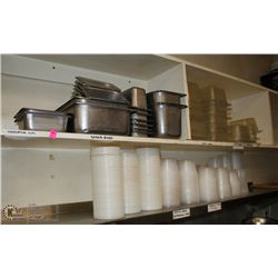2 SHELVES INCL. STAINLESS STEEL INSERTS AND MORE