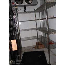 LOT OF COOLER SHELVING