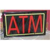Image 1 : LIGHT UP HANGING ATM SIGN 22 X 14