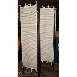 GROUP OF 3 METAL ROOM DIVIDERS