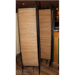 GROUP OF 3 METAL ROOM DIVIDERS