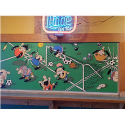 6FT X 3FT SOCCER INSPIRED PAINTED WALL MURAL