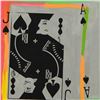 Image 2 : Steve Kaufman (1960-2010), "Jack and Ace" Framed Hand Painted, Hand Pulled Limit