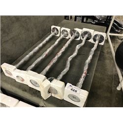 10 BARBELLS RANGING FROM 10-30LBS