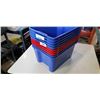 Image 2 : Lot of blue and red storage totes