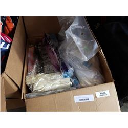 BOX OF GIFT BAGS AND PLASTIC BAGS