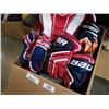 Image 3 : BOX OF HOCKEY PADS, GLOVES, ETC