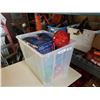Image 1 : Tote of christmas ball ornament lights and other christmas lights