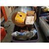 Image 2 : TOTE OF TRUC PARTS, AIR LINES, TOOLS, GOLD PAN