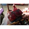 Image 2 : BIN OF TOOLS, TIRE INFLATOR, FISHING REEL, TRAILER LIGHT KIT