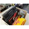 Image 2 : BOX OF TOOLS, SOLDERING IRON