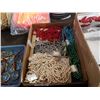 Image 3 : 3 trays of czechoslovakian glass necklaces, magnifying glasses and crafts