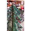 Image 2 : 2 LIGHT UP XMAS TREE LAWN ORNAMENTS - APPROX 4 AND 5 FOOT TALL, NEED POWER CORDS