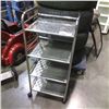 Image 1 : ROLLING METAL 4 TIER CART