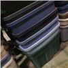 Image 3 : Stack of storage totes and lids