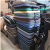 Image 1 : Stack of storage totes and lids