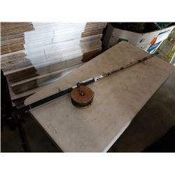 GRAPHITE ROD AND ANTIQUE PEETZ REEL
