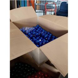 BOX OF 100 PLUS CHRISTMAS BALL ORNAMENTS
