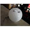 Image 2 : MODERN WHITE GLASS PENDENT LIGHT