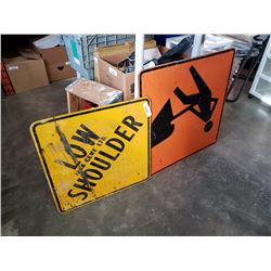 2 street signs