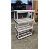 Image 1 : 4 TIER PLASTIC STORAGE RACK