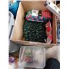 Image 2 : Tote and box of christmas light